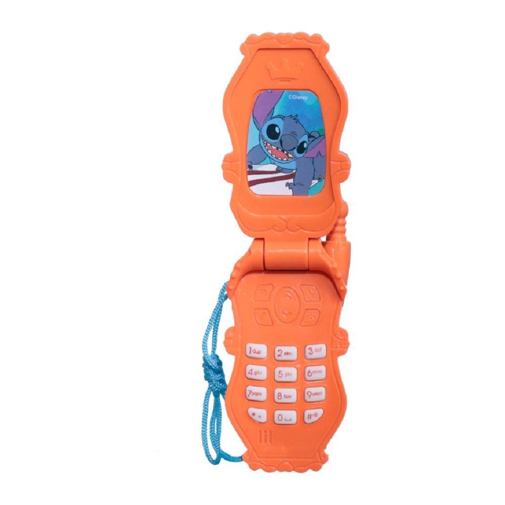 Celular de Brinquedo Smartphone Flip Stitch Azul Luz e Som