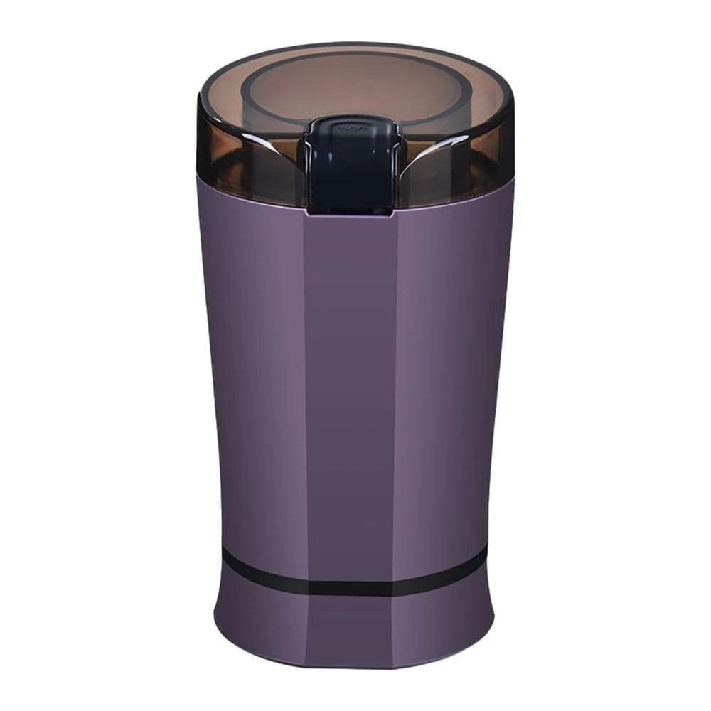 Moedor De Cafe Automatico Para Bancada Cozinha Multiuso Moe Graos Secos Condimentos Temperos Culinarios Luxo Roxo 220V