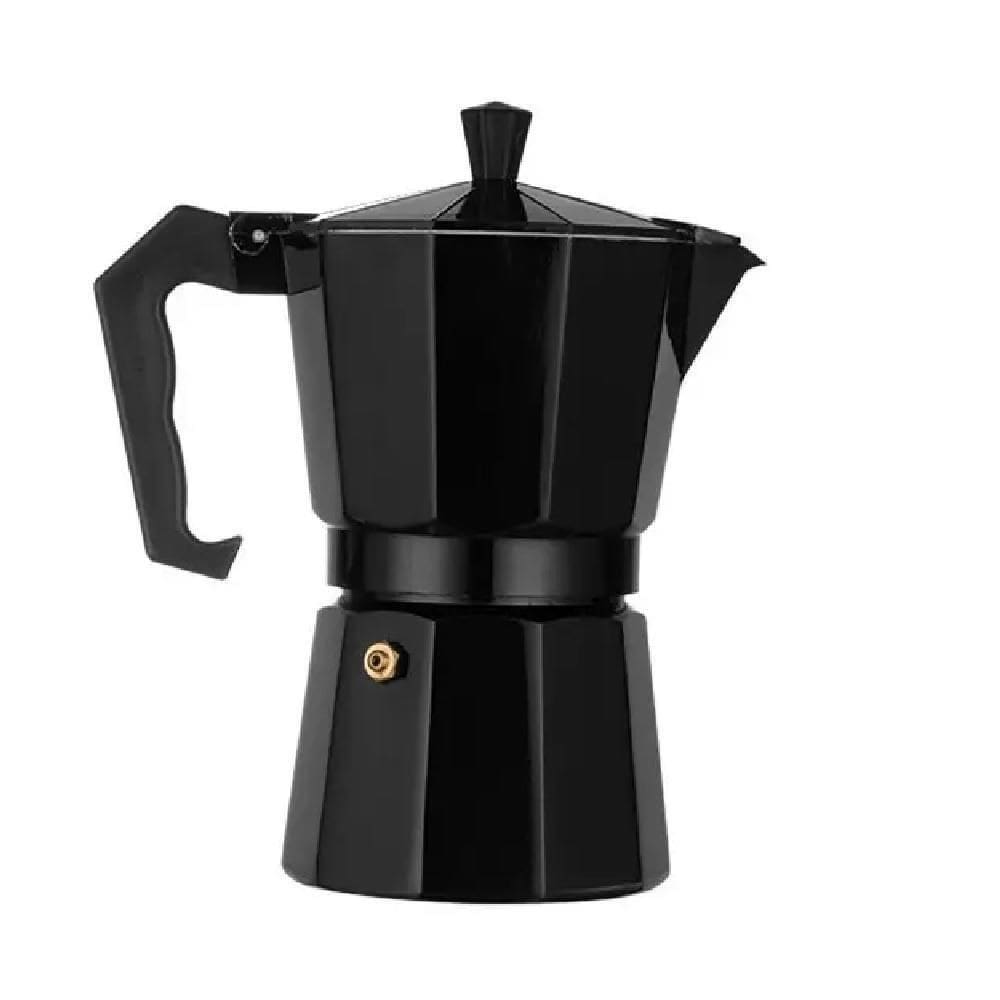 Cafeteira Italiana Preta Black 6 Xicaras Express Luxo Aluminio Grande Manual