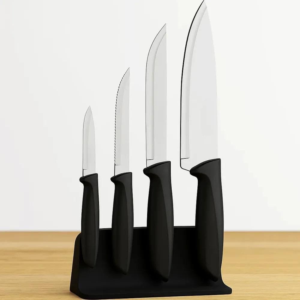 Facas Tramontina 4 Peças Aço Inox Jogo Para Cozinha