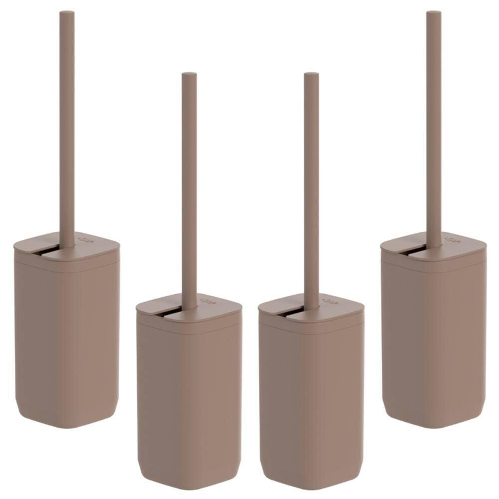 4X Escova De Vaso Sanitario Privada Banheiro Ou Marrom