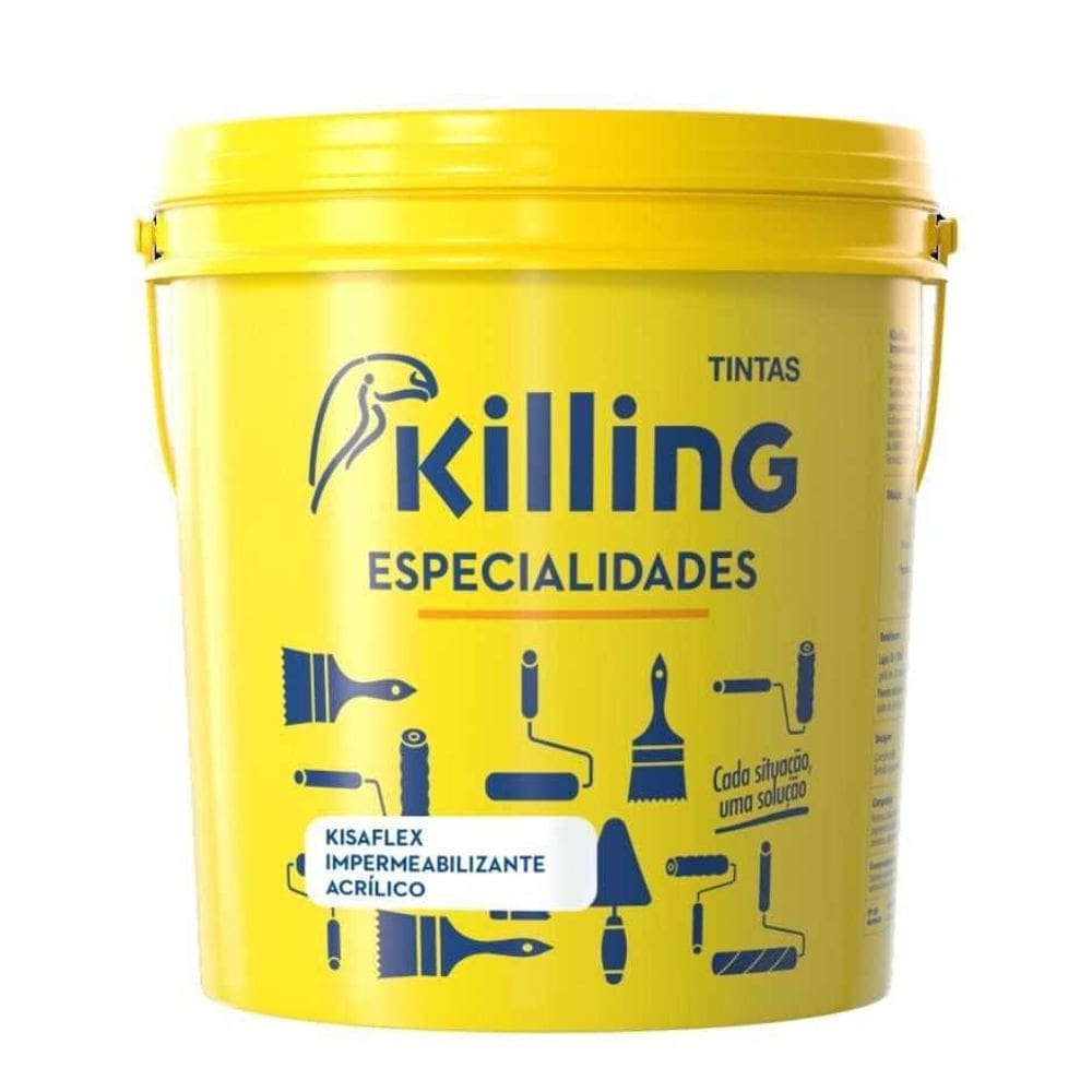 Impermeabilizante Paredes E Tetos 15Lt - Branco - Kisaflex