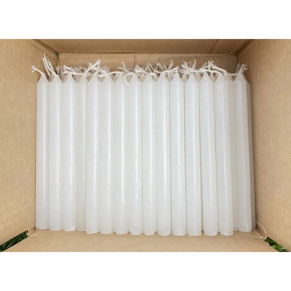 2X 200 Vela Palito Branca 13,5Cm Parafina 100% Pura