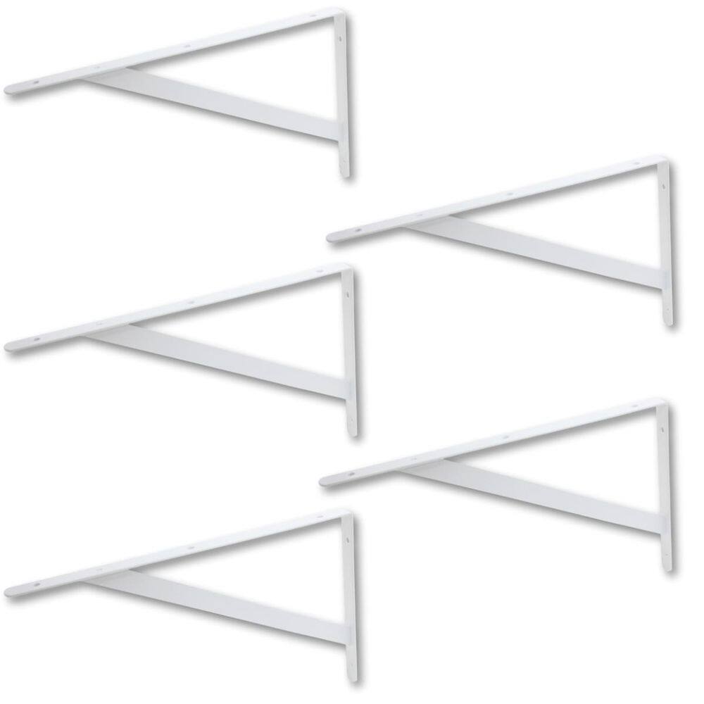 Kit 05 Un Suporte Mão Francesa Para Prateleira 23X14Cm