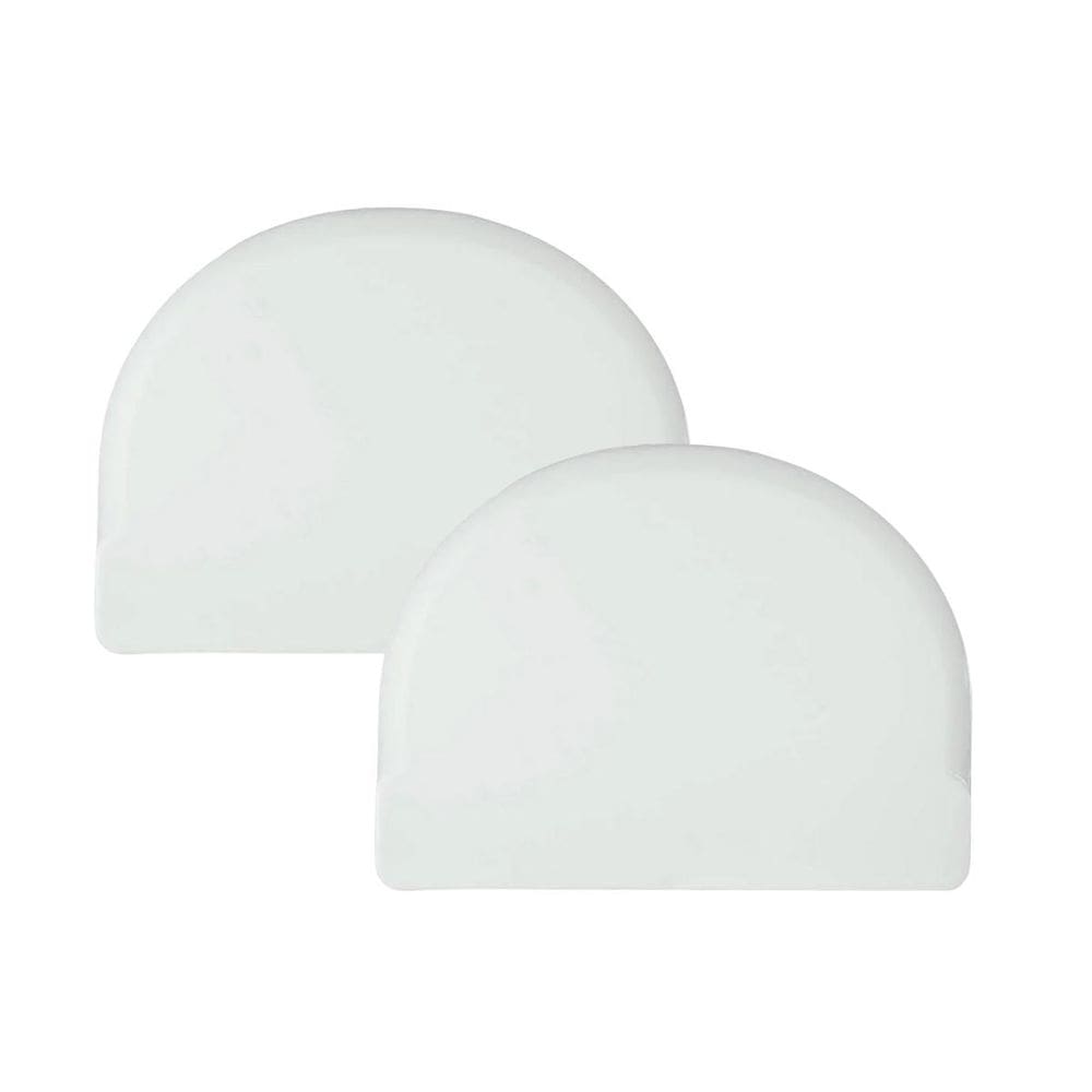 Kit 2 Espátulas Raspadeira Meia Lua Espalha Glacê Rapa Tudo