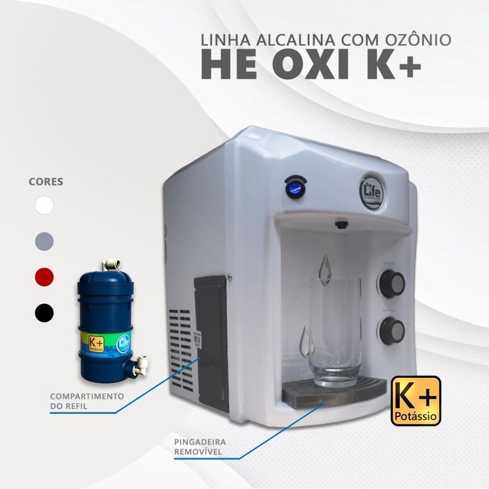 Purificador Água Super Alcalina Ionizada Ozônio E Potássio