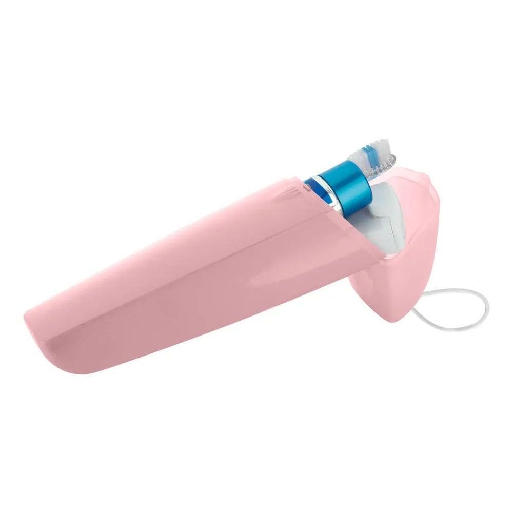 3X Porta Escova De Dente Dental Up Ou Cor Rosa Quartz