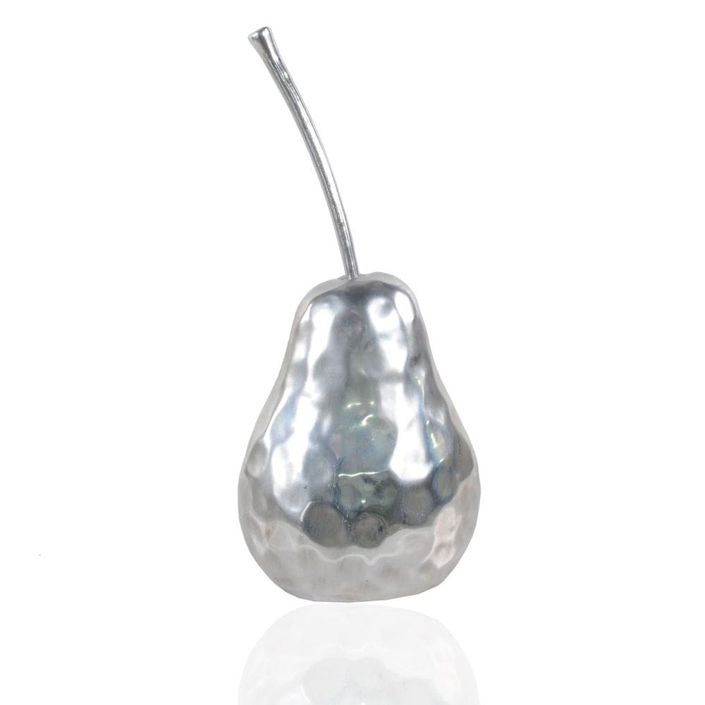 Estátua de pera Anne Home AT010, ornamento com acabamento dourado