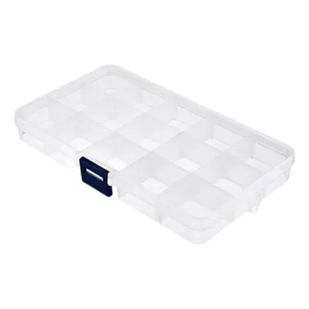 Caixa Plástica Organizadora 17X10X2Cm Com 15 Compartimentos