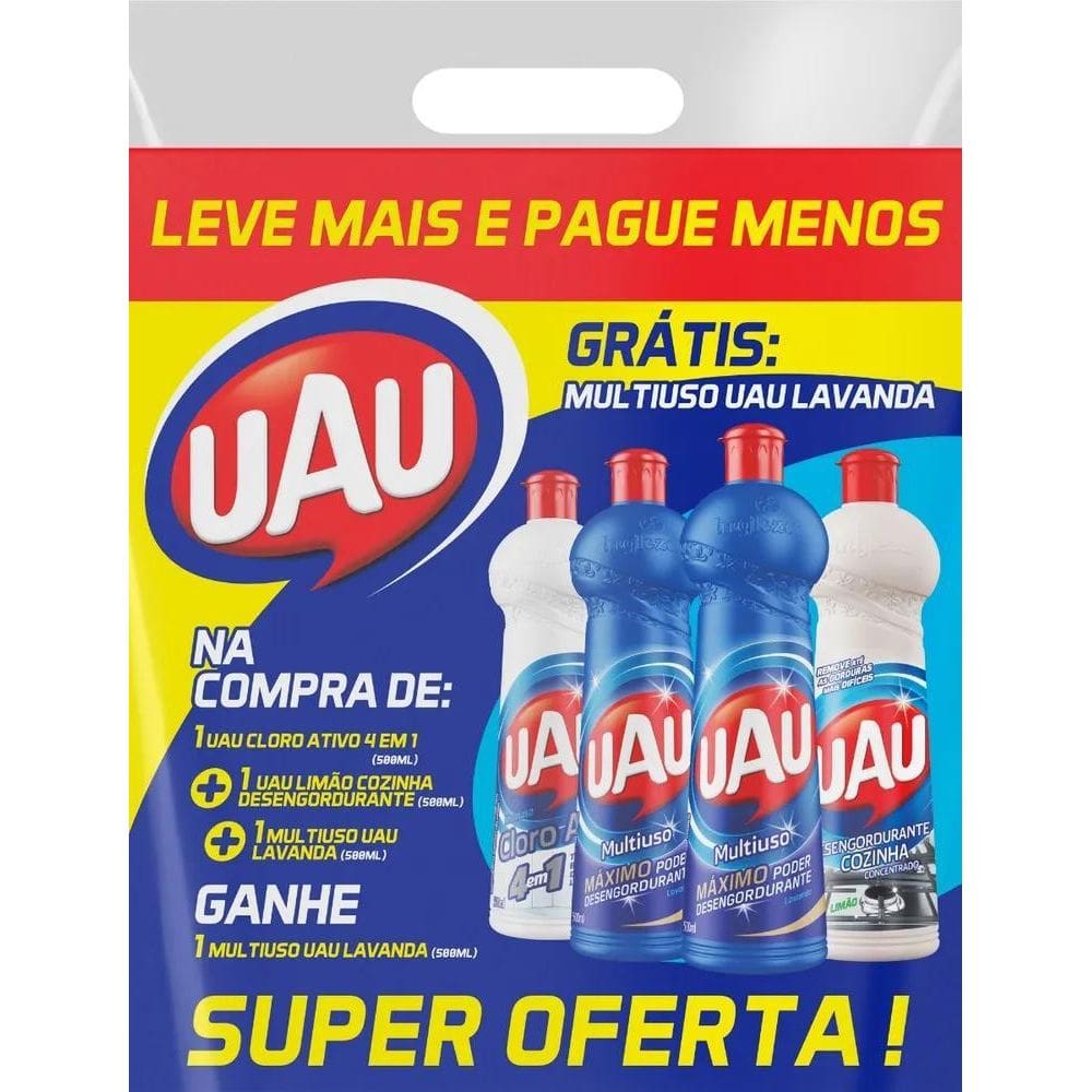 10X Uau Clr/Deseng Coz/Muso Lav Grt 4X500Ml