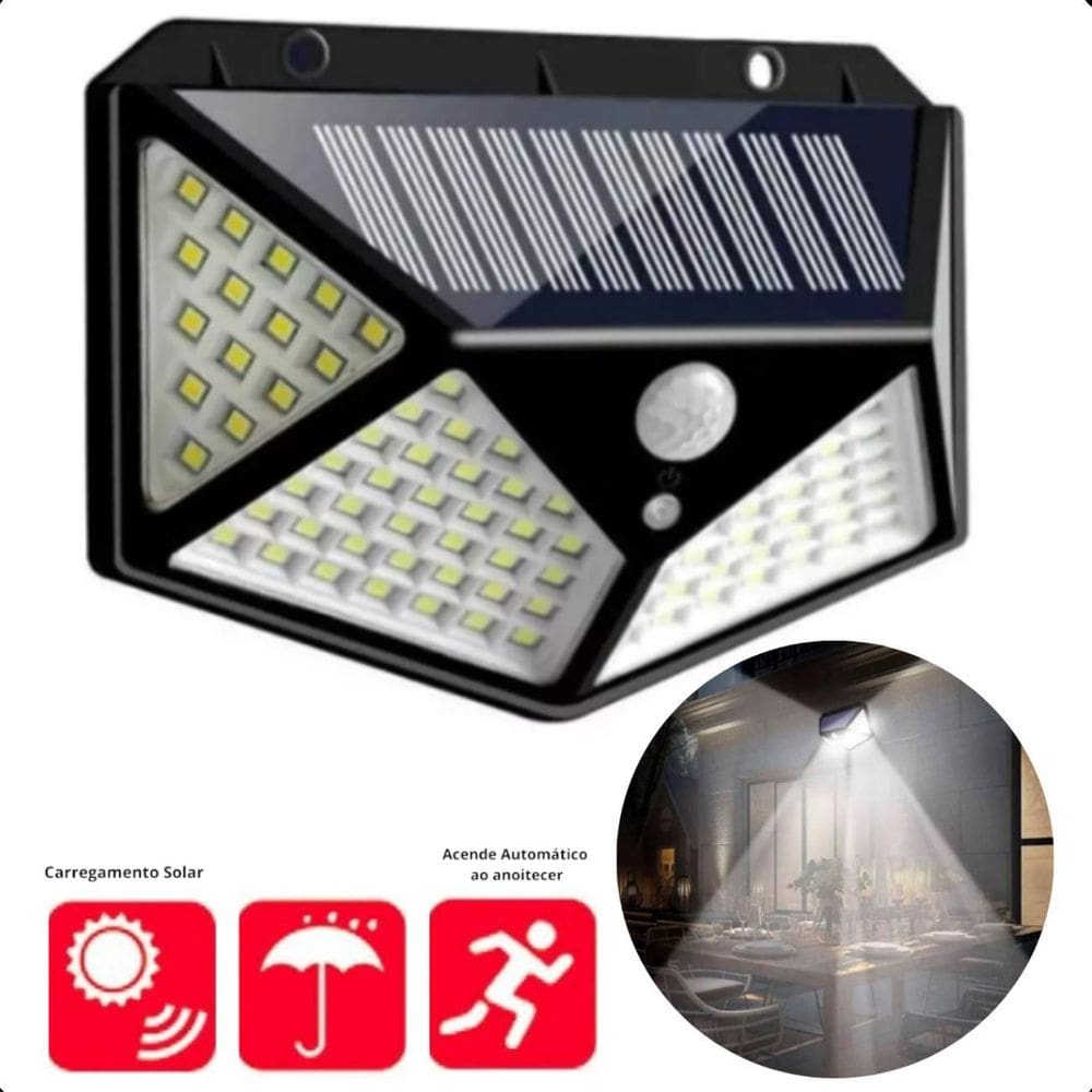 Prisma Luminárias Solares Jardim  Luz Potente Com Alta Eficiência