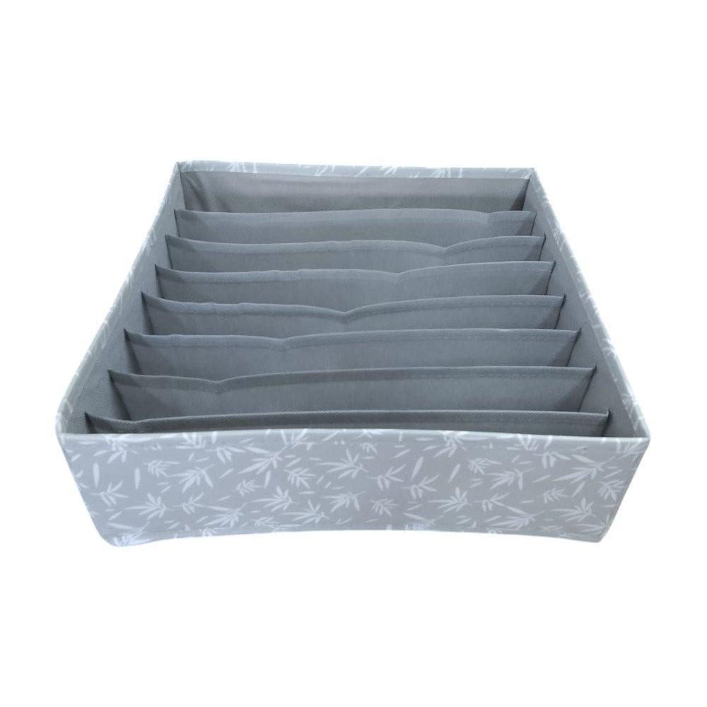 Organizador De Gaveta Com 8 Compartimentos - Cinza