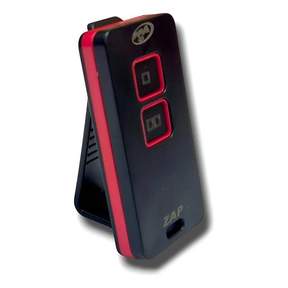 04 Unid. Controle Portão Cerca 433Mhz Ppa Preto/Vermelho