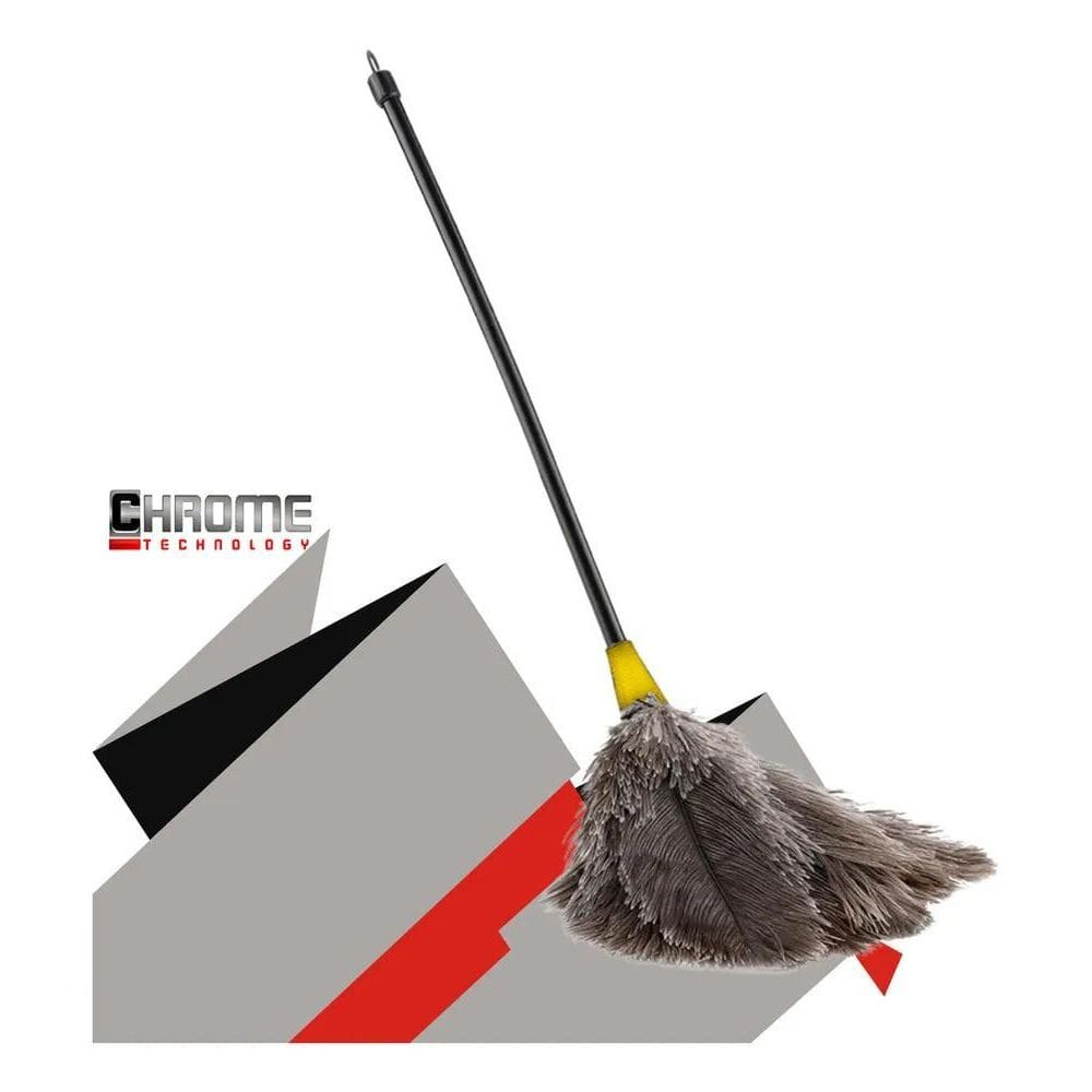 Espanador De Pó Penas Limpa Poeira Pena 52 Cm Casa Uso Geral