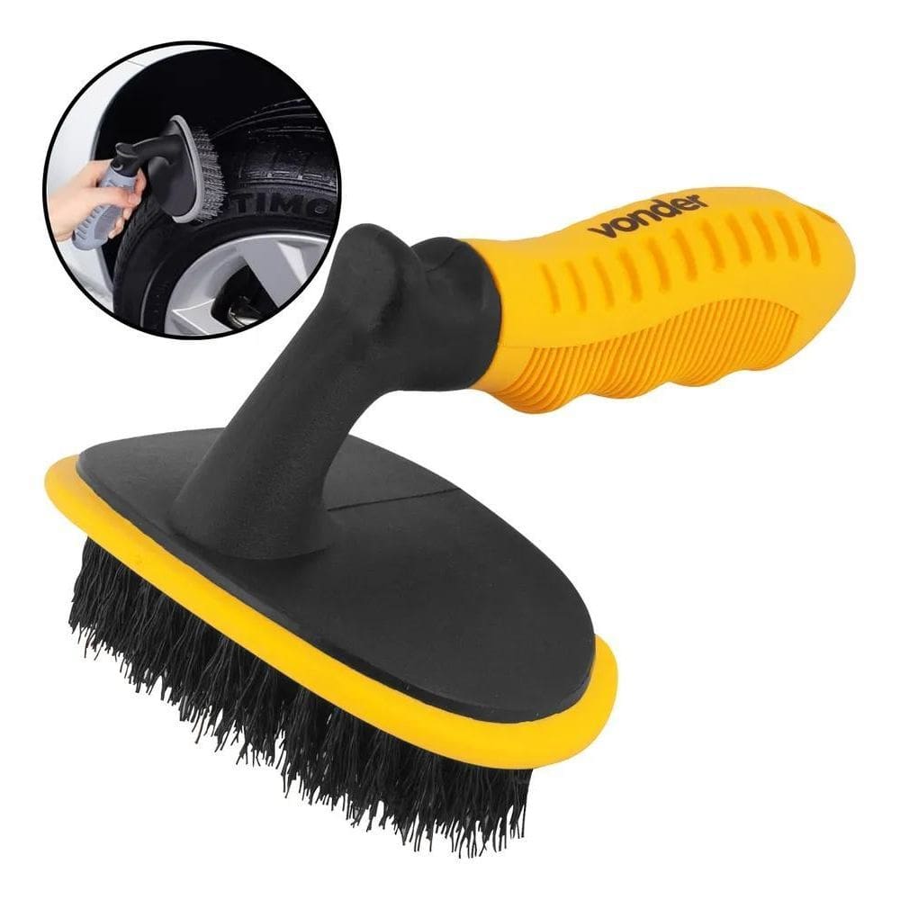 Escova Lava Pneu Automotivo Carro Moto Vonder Nao Vonixx
