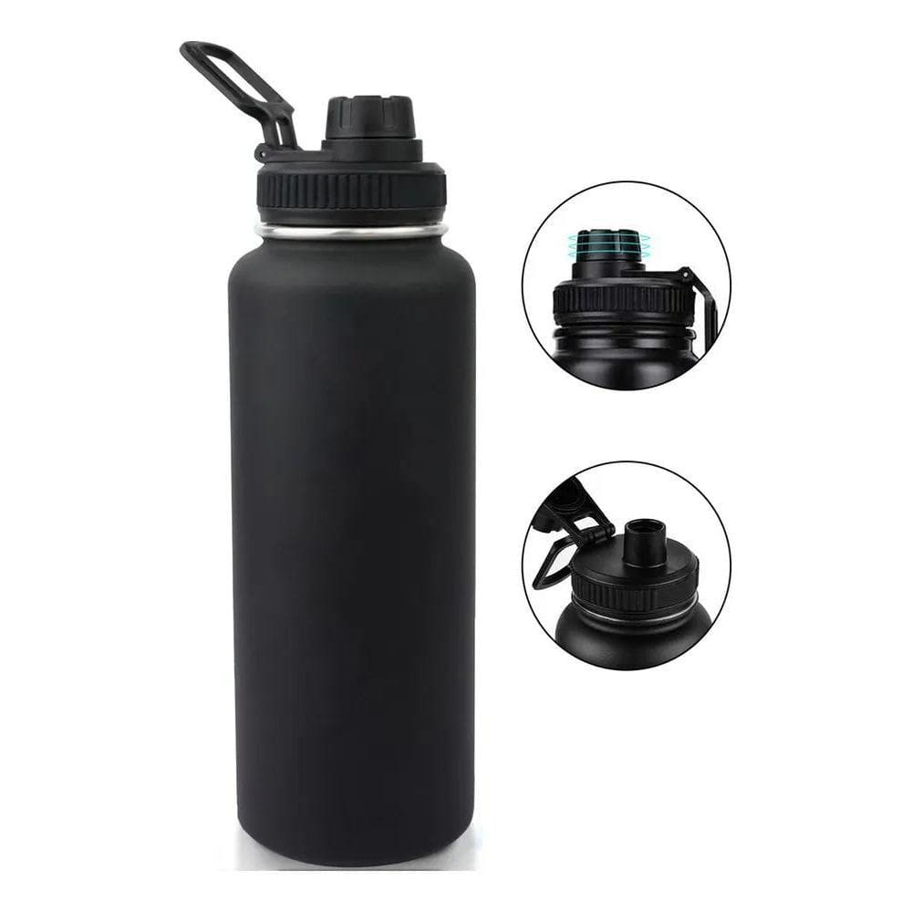 10X 1200Ml Garrafa Térmica Bebidas Quentes E Frias Cor Pret