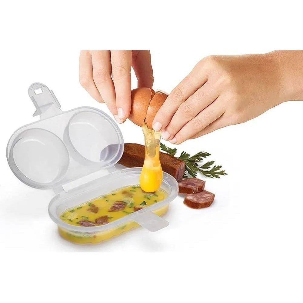 10X Forma Cozinha Ovo Omelete Direto No Microondas Pratico
