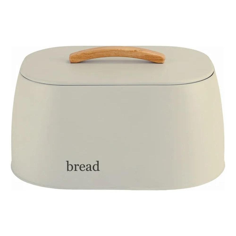 3X Porta Pão Grande Lata Pães Metalla Bread Com Tampa Sense