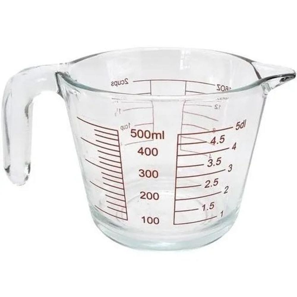 Jarra Graduada Medidora Vidro 500Ml Clink Cor Transparente