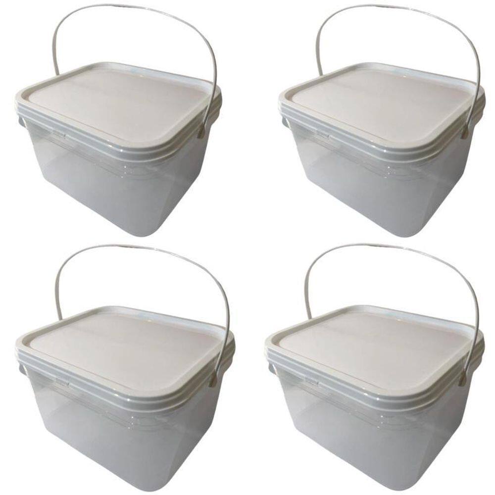 Balde 2-4L Conservação De Alimentos No Mercado-Kit 4 Pçs