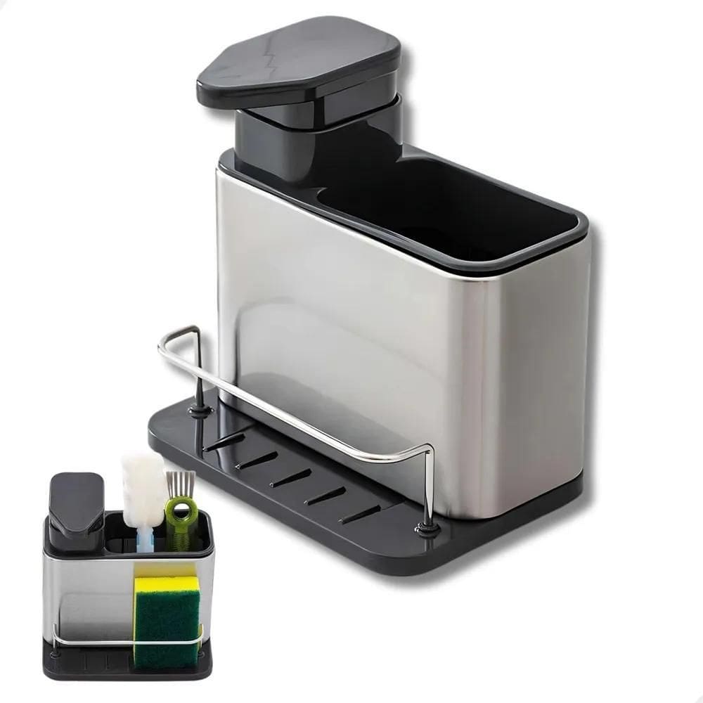 10X Porta Detergente Dispenser Pia Bucha Esponja Cuba Sabao