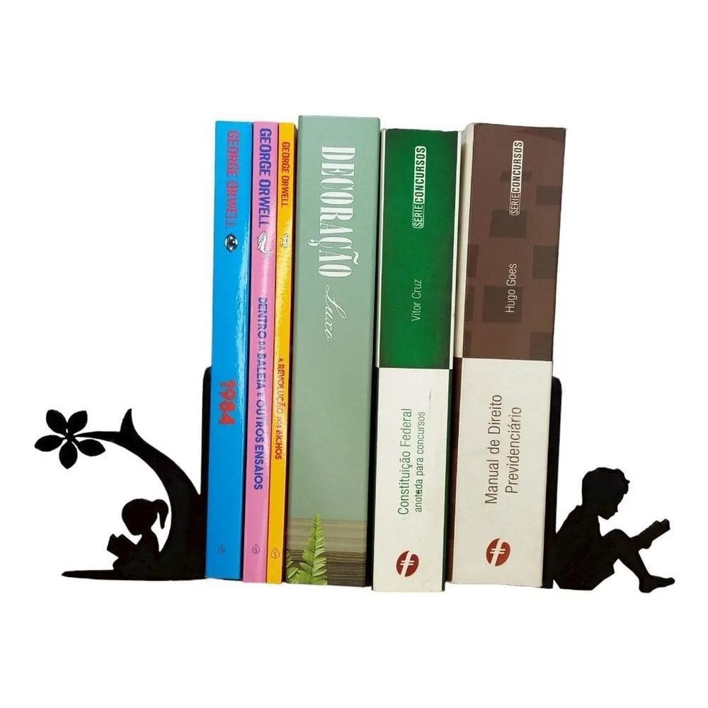 2X Aparador De Livros Suporte Organizador Criativo Menino Le