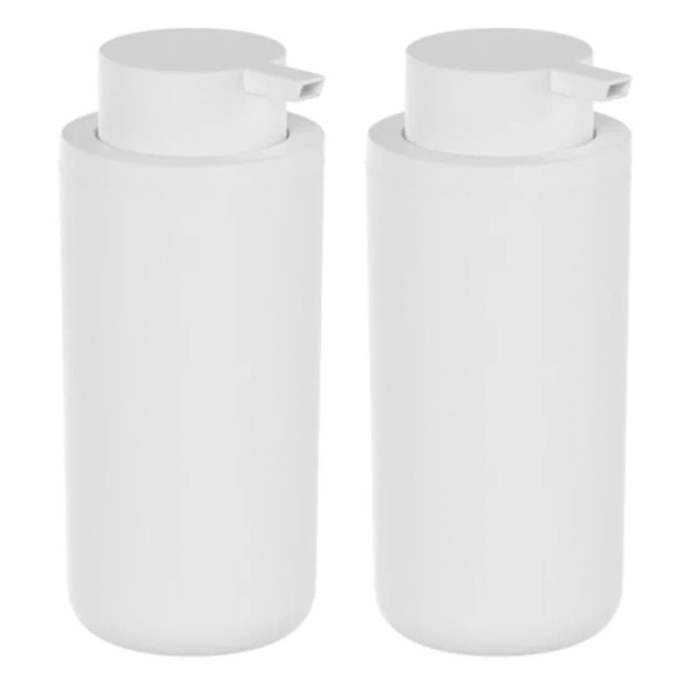 2X Dispenser De Parede Sabonete Detergente Ou Branco 500Ml