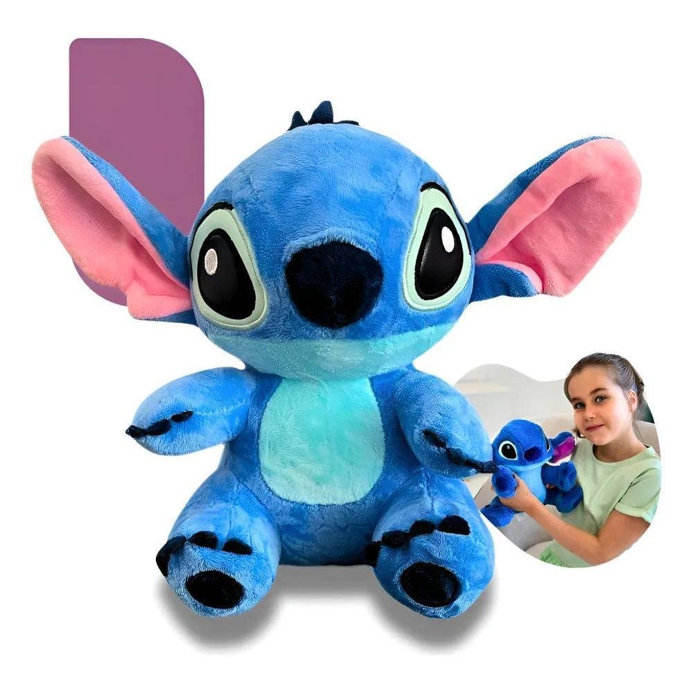 Pelúcia Lilo Stitch Ursinho Disney Infantil Urso Fofinho Azu