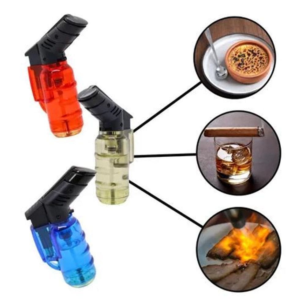 10X Mini Maçarico Cozinha Culinário Pequeno Com Chama Poten