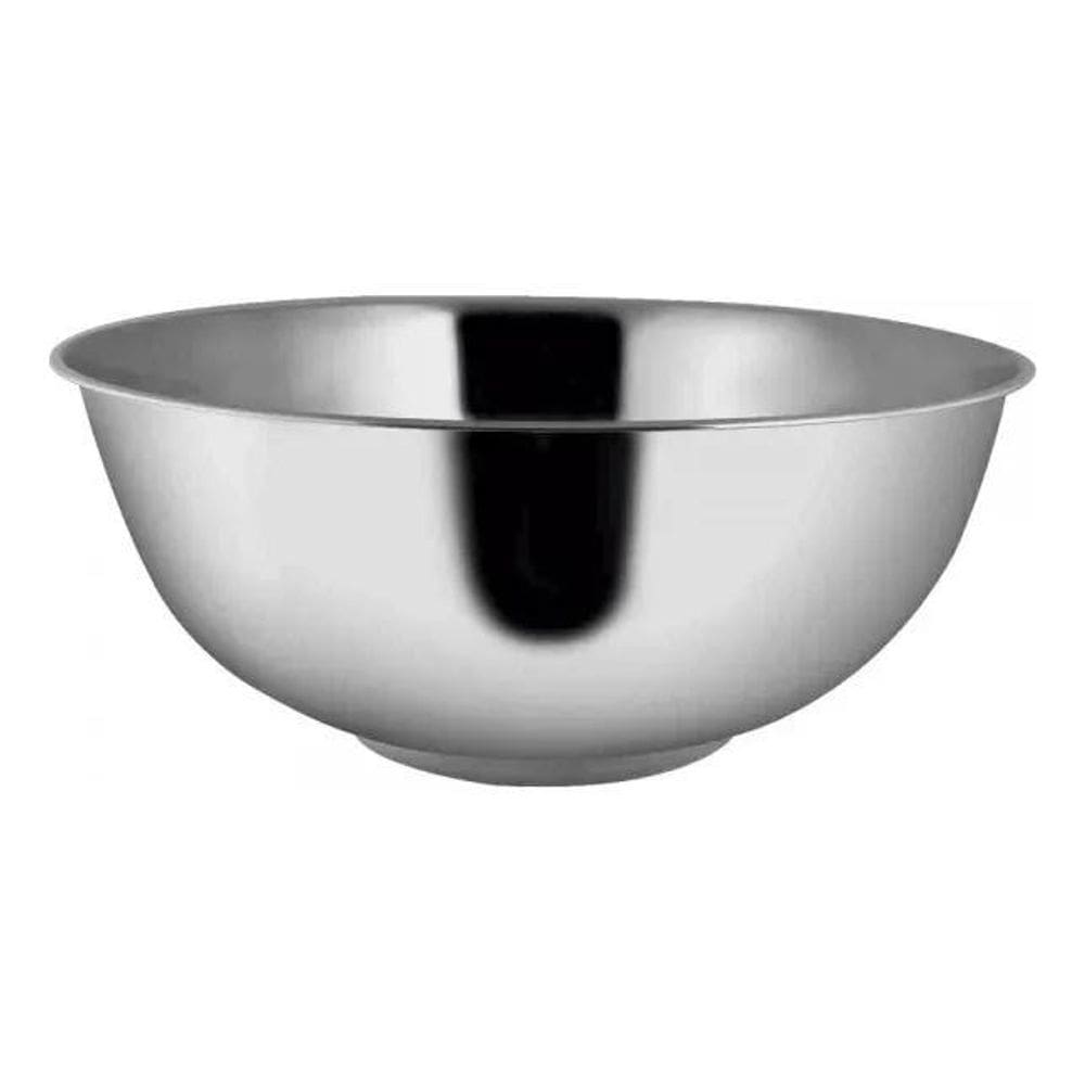 2X Bowl Aço Inox 24 Cm Tigela Cumbuca Bacia Reforçada Barato