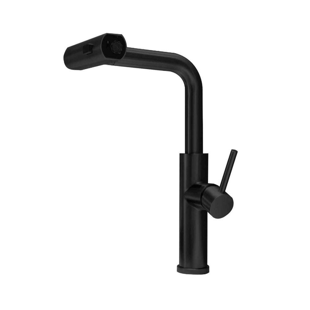 Torneira Gourmet Monocomando Rotação 1080 3 Jatos - Preto