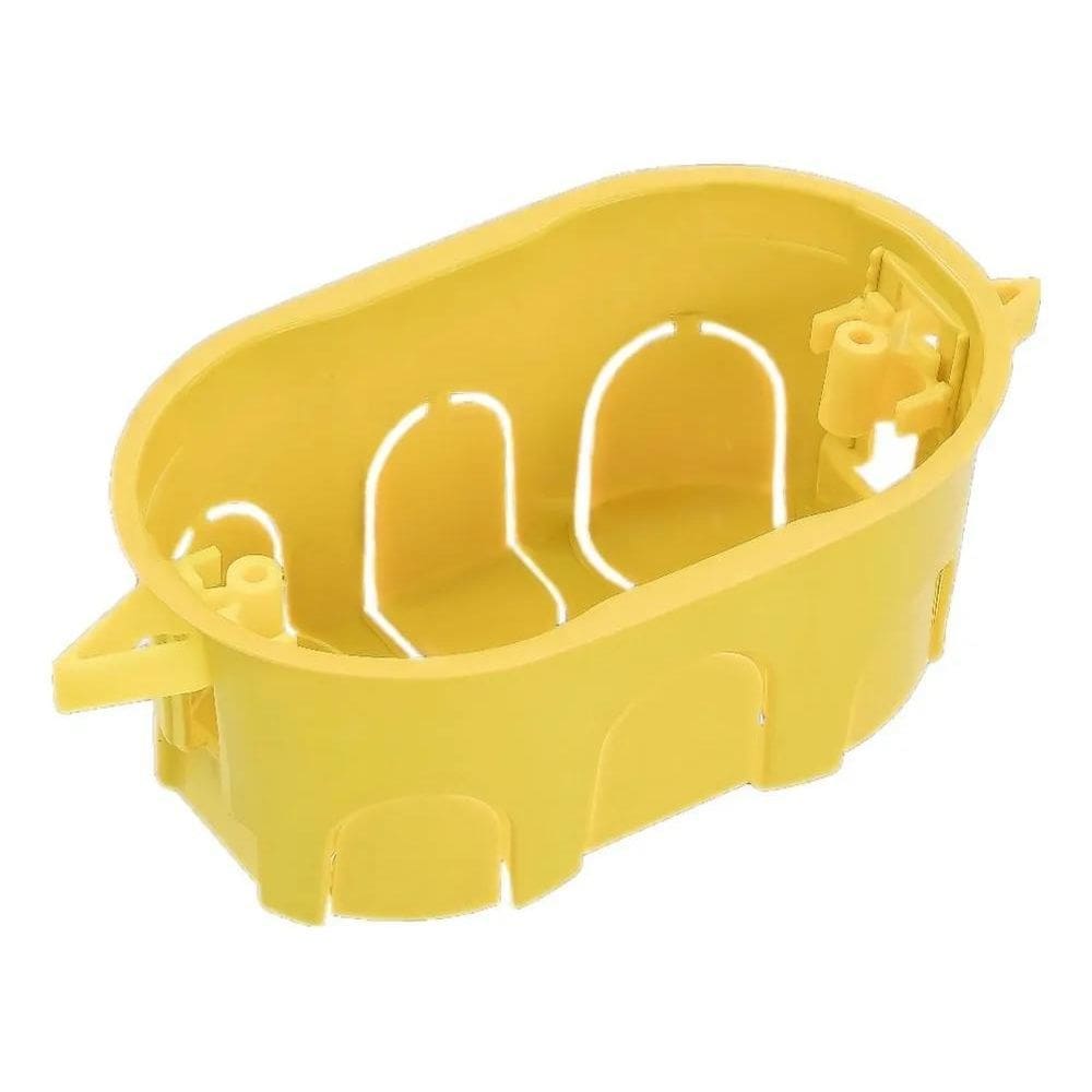 3X 20 Caixinha De Luz 4X2 Gesso Drywall Tomada E Interruptor