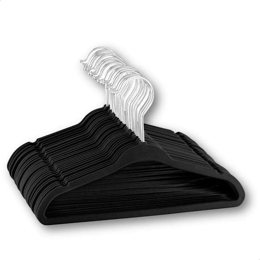 3X Vittak Kit 50 Cabides Veludo De Roupa Antideslizante Slim