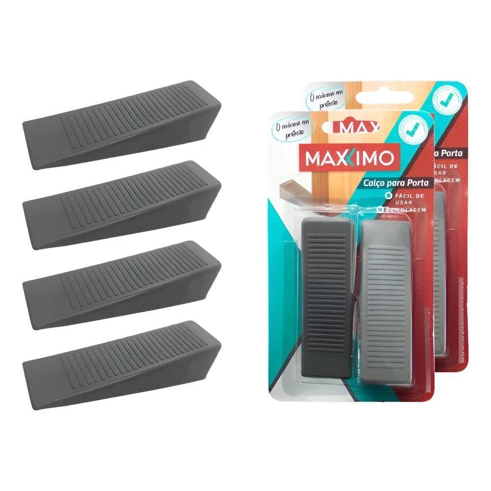 10X Kit Com 4 Calços Para Portas Aparador Cunha Segurança P