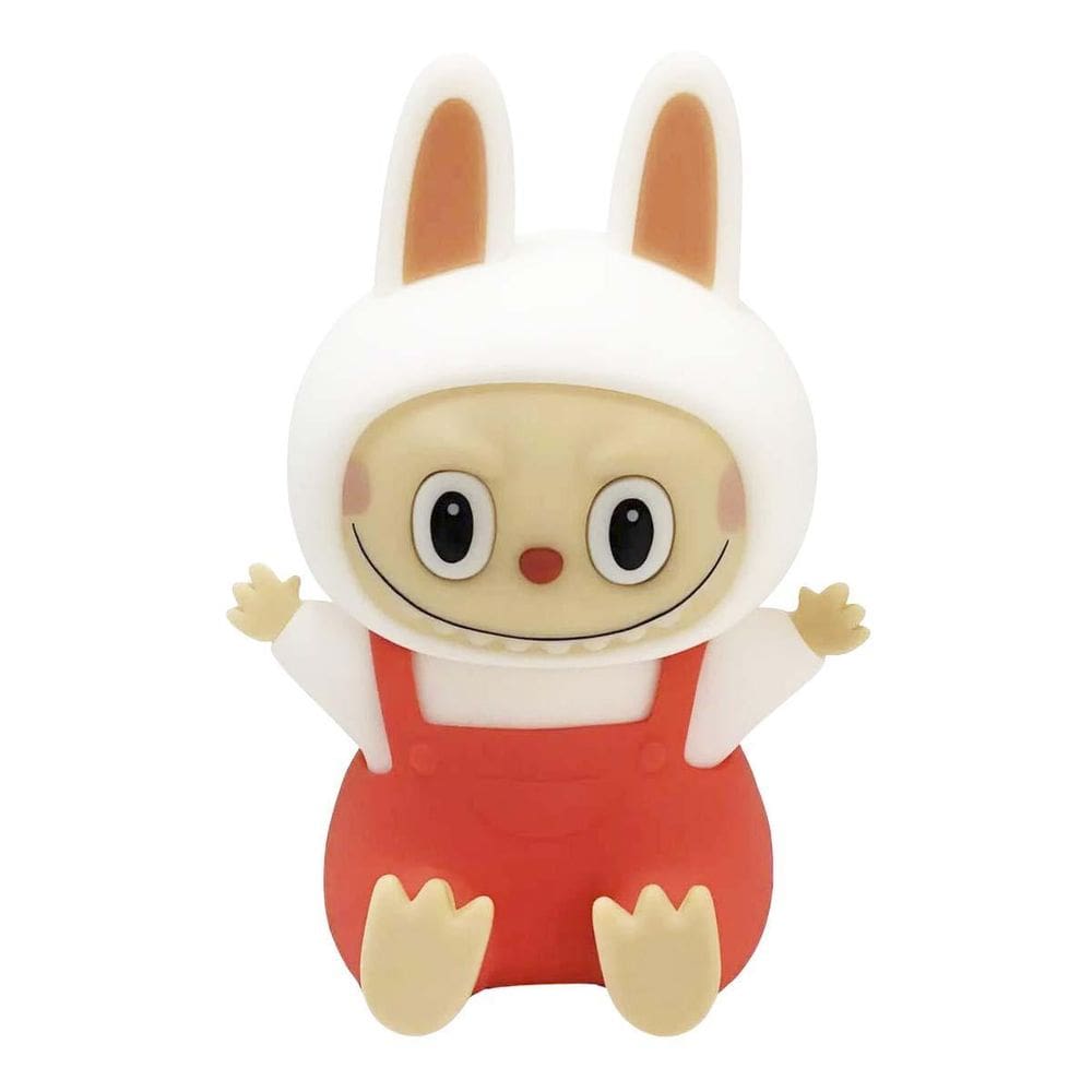 Luminária Labubu Abajur Silicone Rgb Recarregável Vermelho