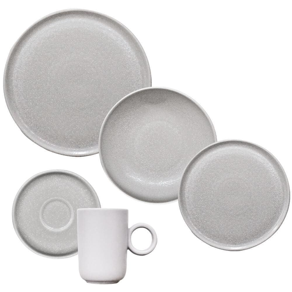 Aparelho De Jantar Cerâmica Stoneware Sandy 20 Peças