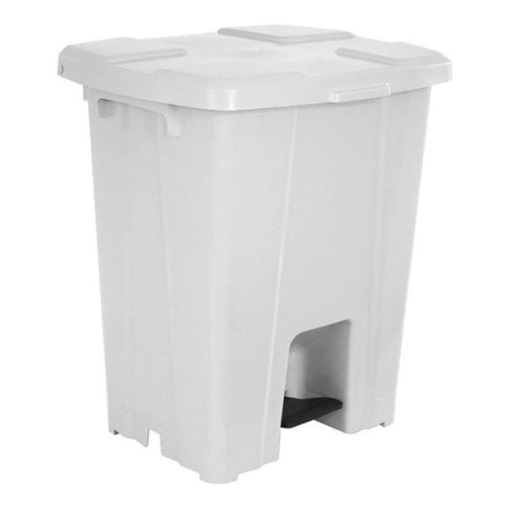 Cesto Plástico Quadrado Com Pedal Plástico 30L