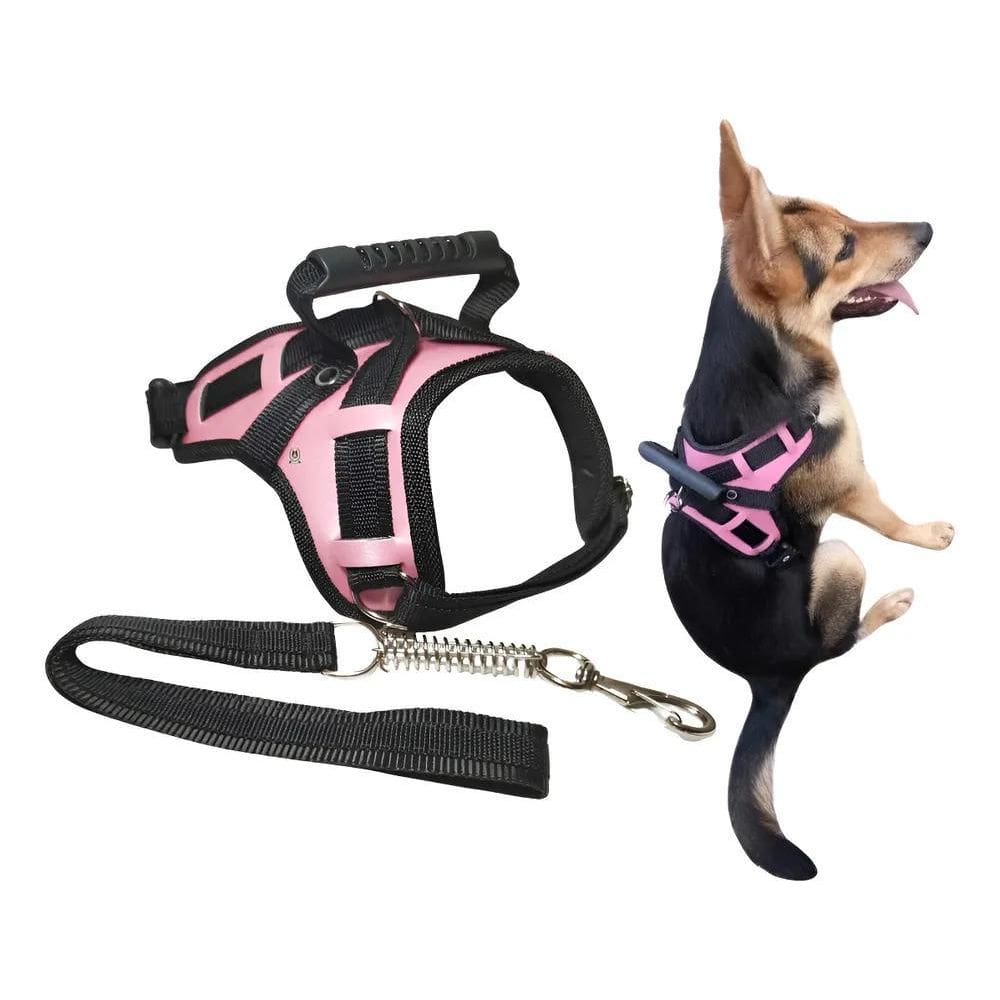 Guia Peitoral Cães Coleira Peitoral Colete Pet Cão Vermelho