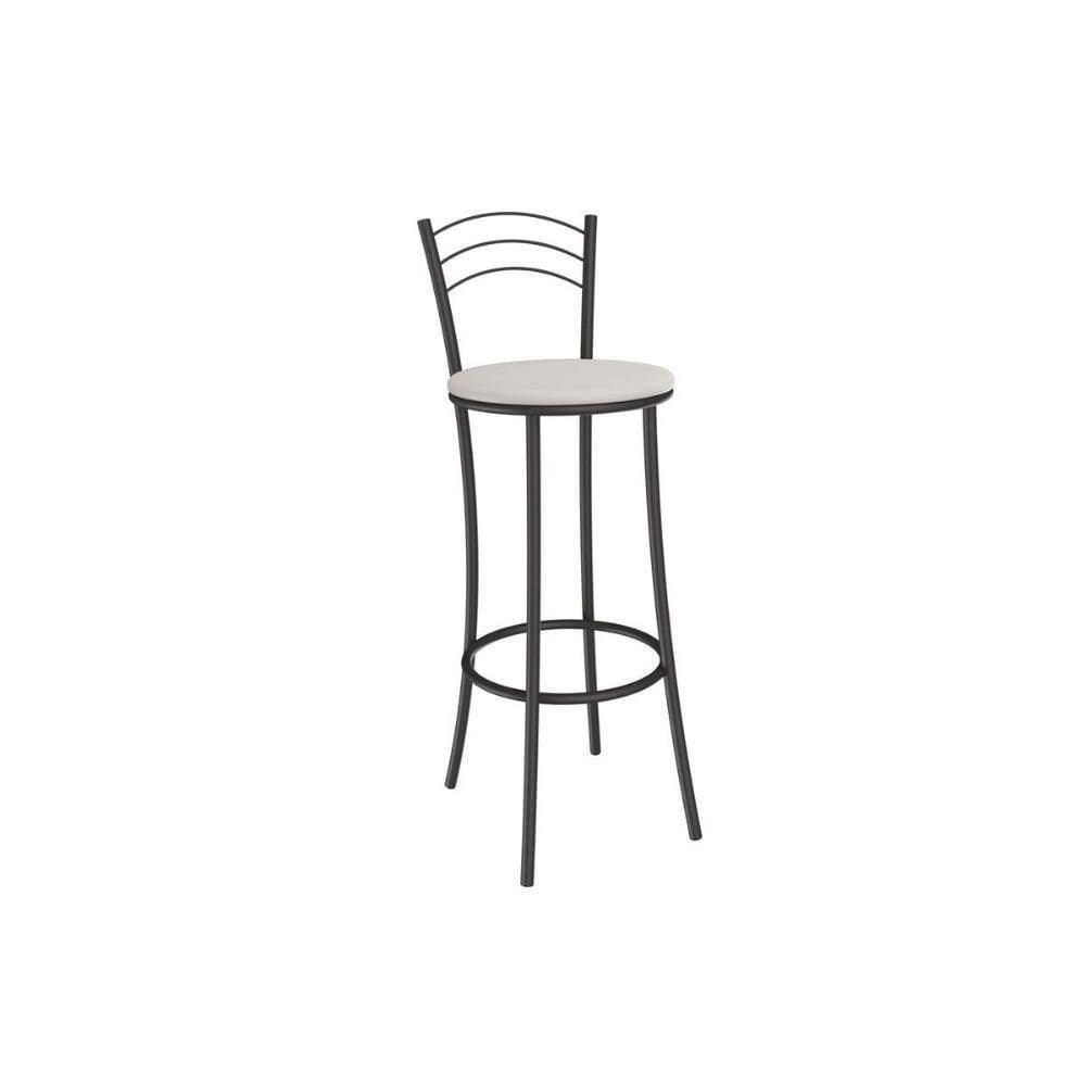 Banqueta Sala De Jantar Petra 1b700prf Aço 1 Un Preto-ano Branco - Kappesberg