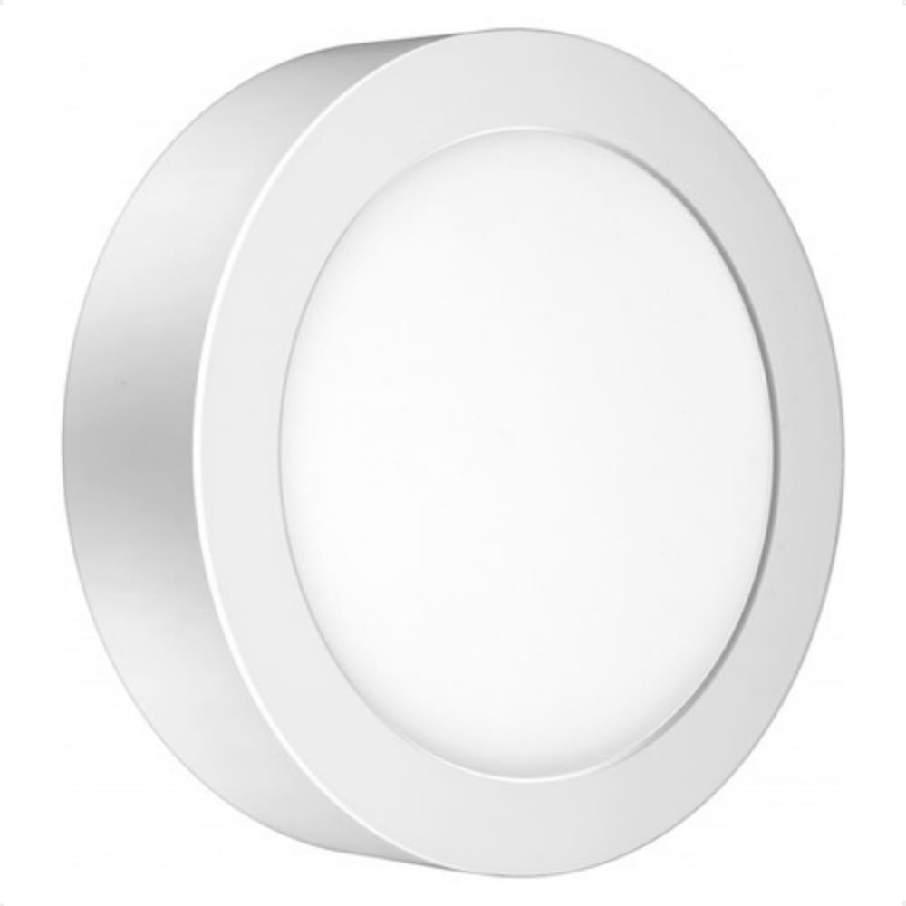 Kit 2 Painel de Led Redondo Sobrepor 12W Bivolt Taschibra 4000K Neutro