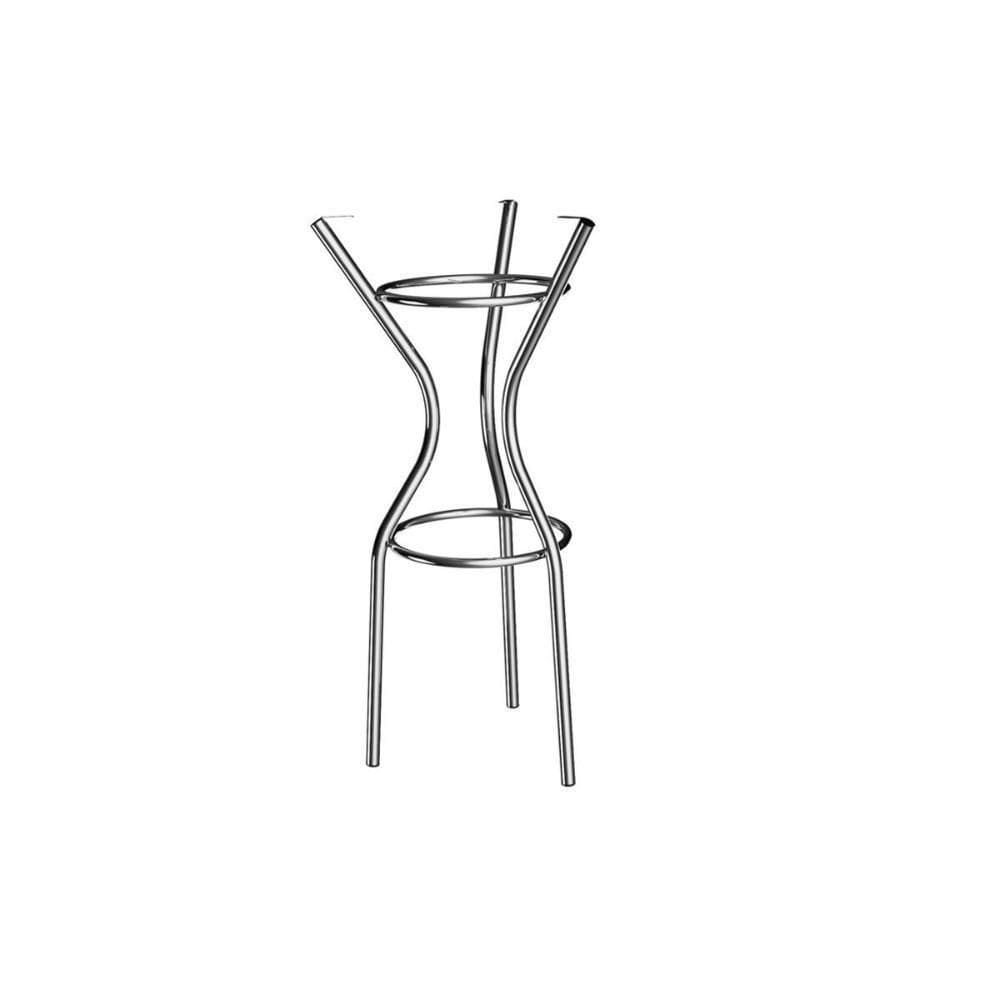 Base Mesa De Jantar Bistro Dublin M087 Aço S- Tampo Cromada - Kappesberg