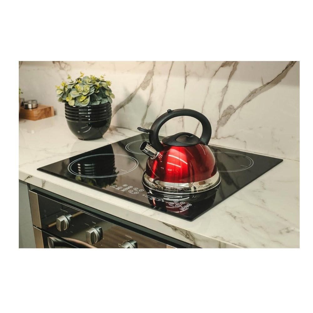 Chaleira Com Apito Em Inox Vermelho - 3 Litros