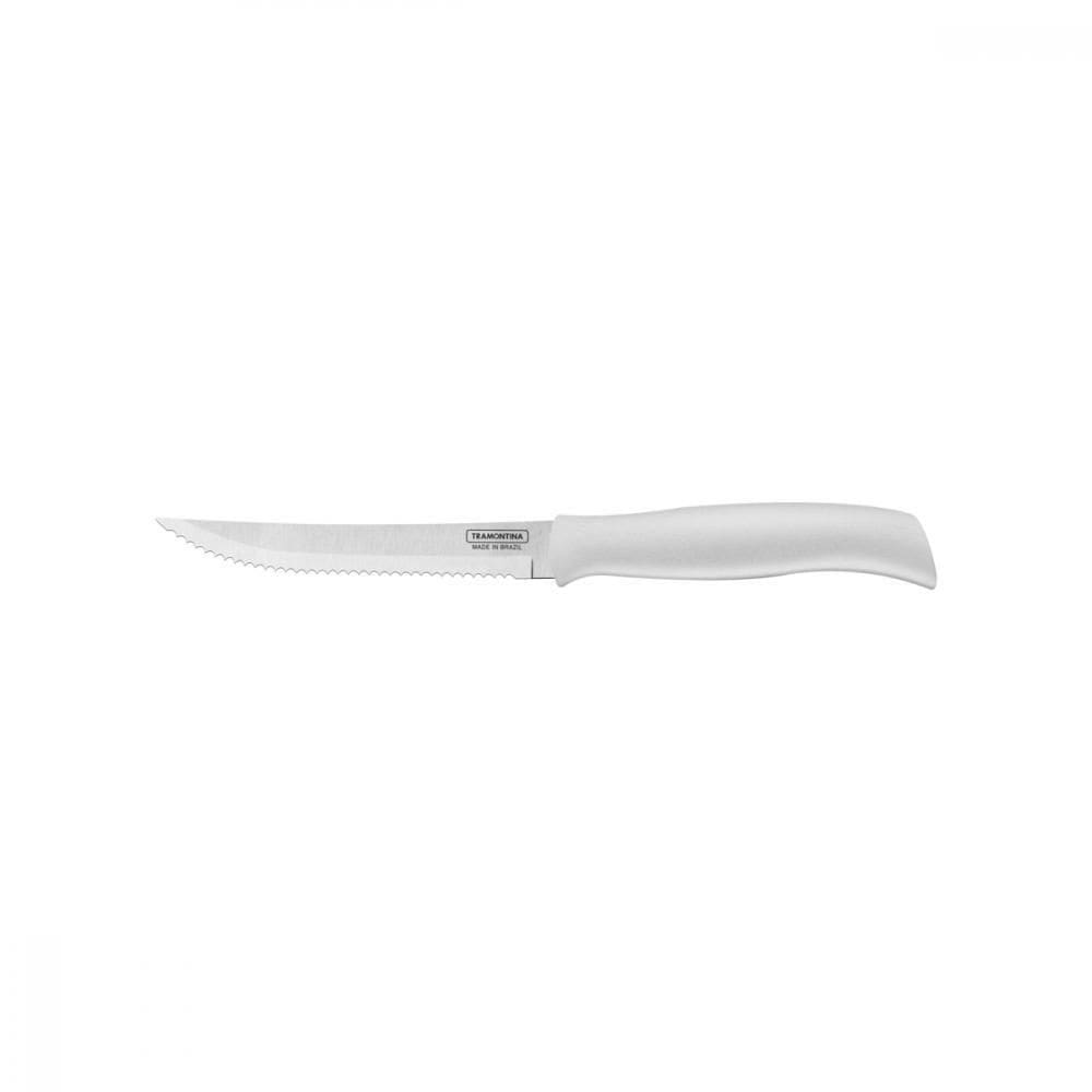 Faca Para Churrasco E Frutas Tramontina Profit Com Lâmina Em Aço Inox E Cabo De Polipropileno Branco 5
