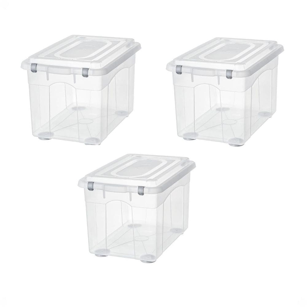 Kit 3 Caixa Alta Organizadora Brinquedo Objeto 56L Sanremo