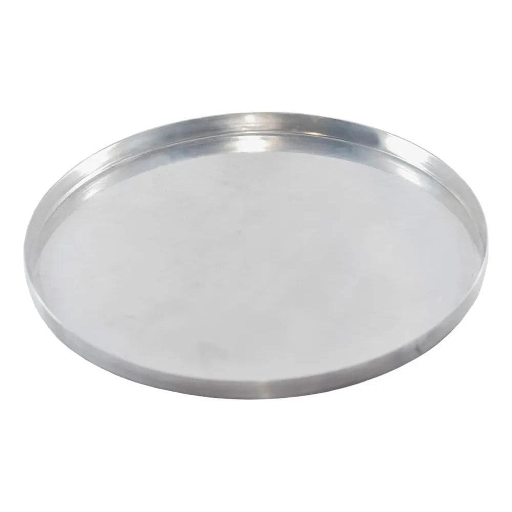 2X Forma De Pizza 20 Cm Diâmetro Alta Em Alumínio Grosso Top