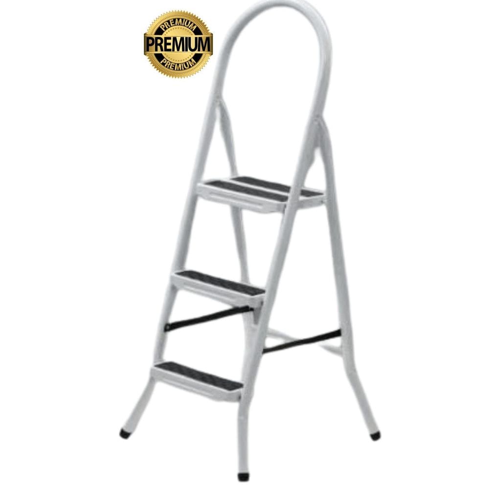 Escada Domestica 3 Degraus Reforçada Degraus Anti Derrapante