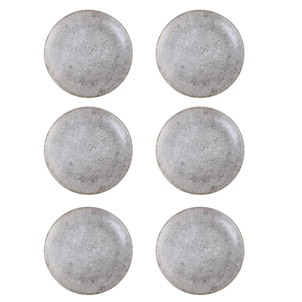 Prato Raso Coup Concrete De Cerâmica 29Cm 6 Un - Alleanza