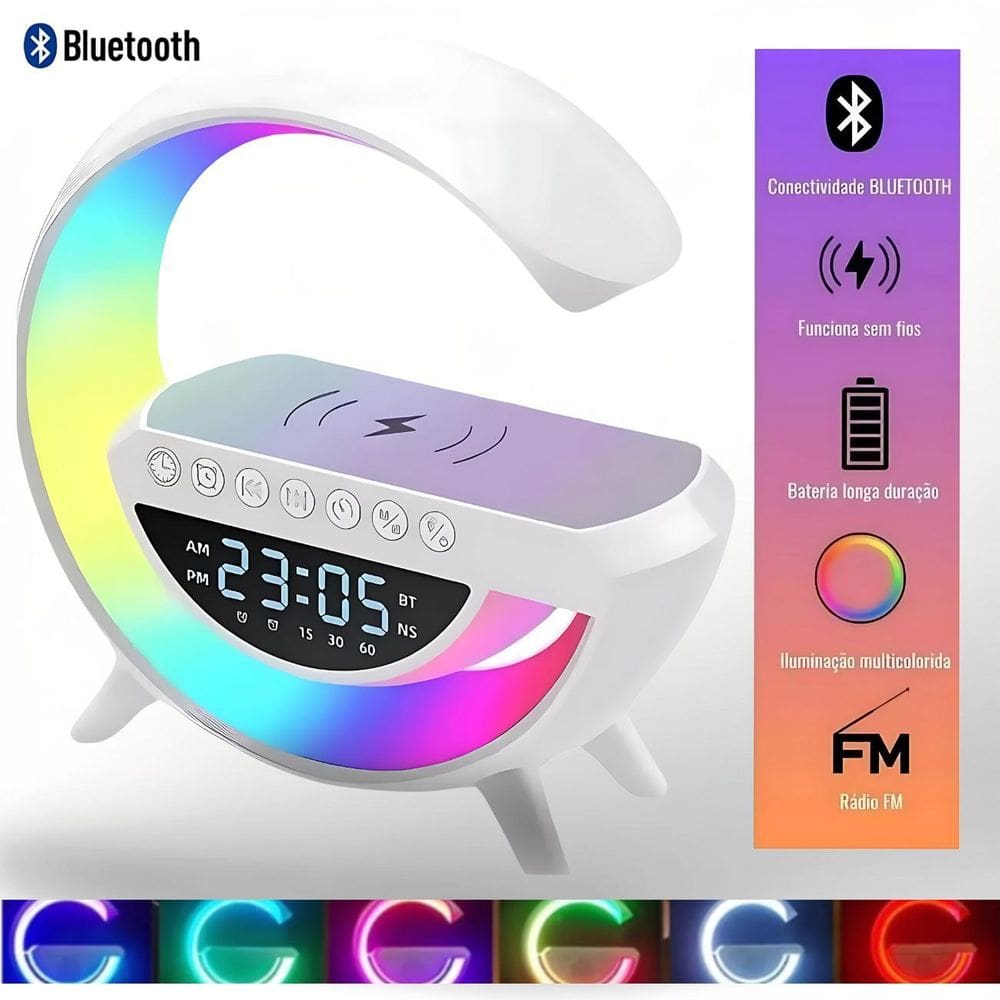 Luminária Premium Com Tecnologia Bluetooth E Iluminação Led