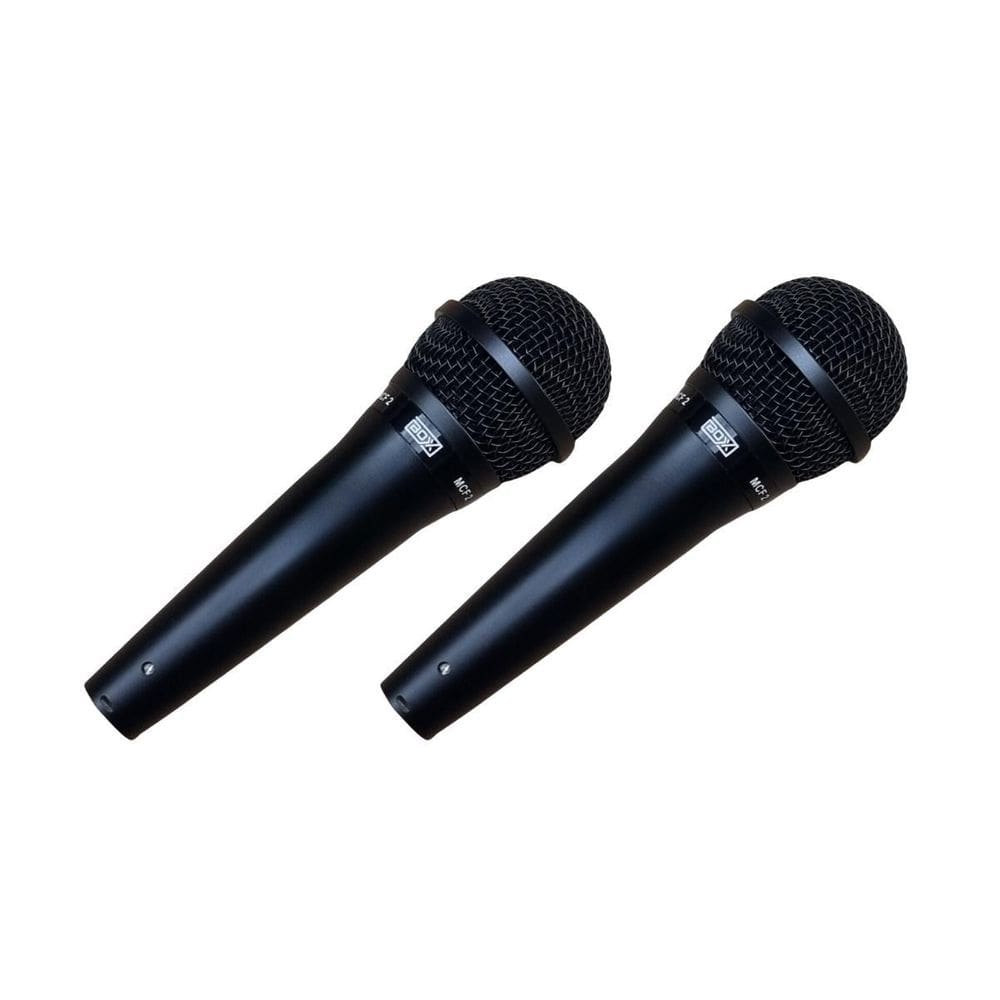 Kit 2 Microfone Box Mcf2 Em Metal Com Bag Cabo E