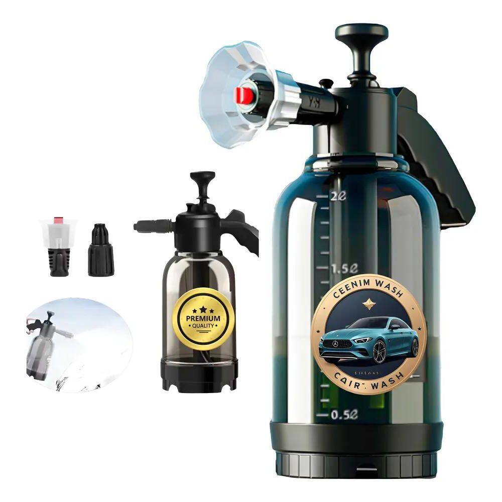 3X Pulverizador Borrifador Alta Pressão Snow Foam 2L + Bico